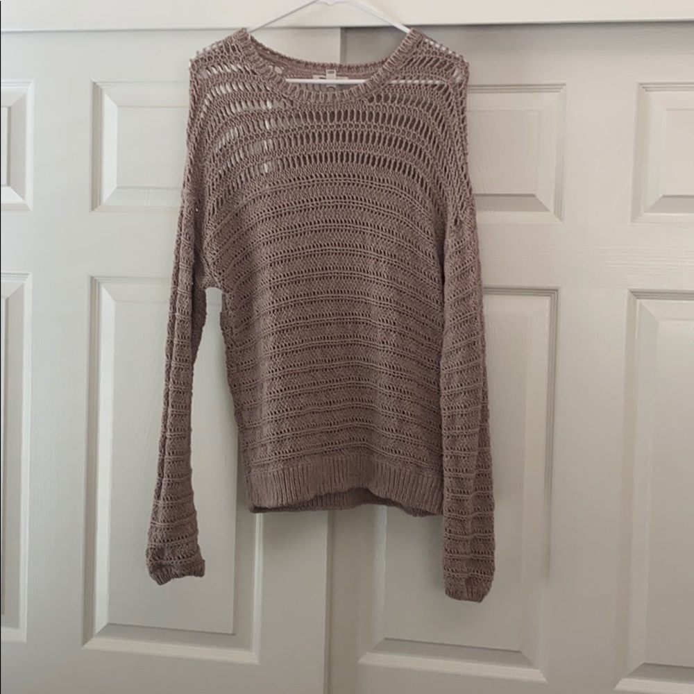 Cute Billabong sweater! Crochet detail!